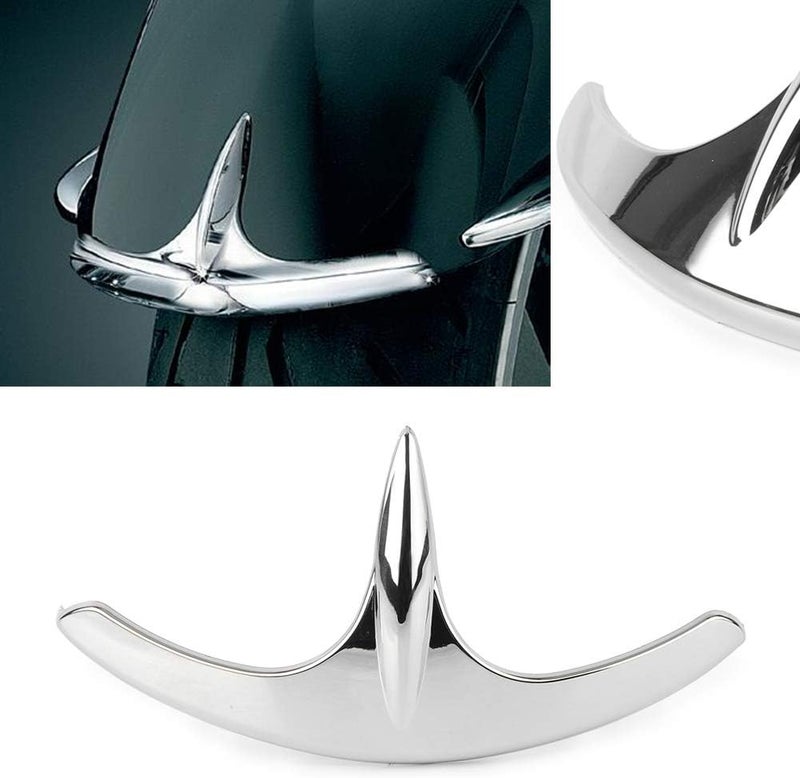 GZYF ABS Plastic Chrome Motorcycle Front Fender Fairing Tip Trim Decorative Accessories Fits for Honda Goldwing GL1800 2001-2017 / Goldwing F6B 2014-2017 / Valkyrie 2014-2017 - Image 1