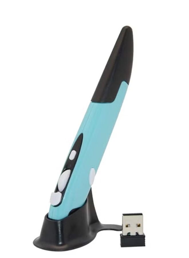 Optical Wireless Adjustable Stylus Pen Mouse Blue/Black - Image 1
