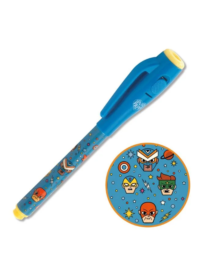 DJECO Djeco Ben Magic Pen, Invisible Ink Pen with UV Light Cap, Write Secret Messages, Batteries Included, Easy On/Off Button, Fun and Creative Magic Pen for Kids, Safe and Engaging Writing Activity
