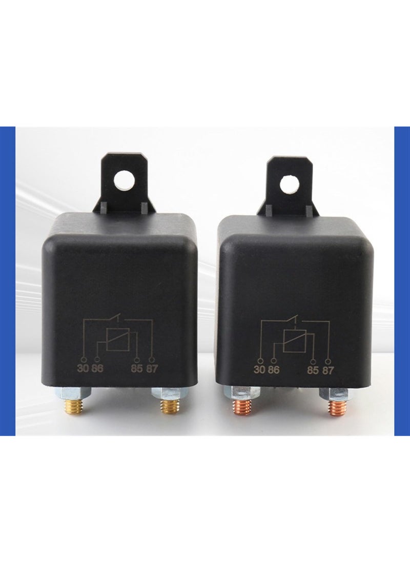 Generic 2 Pack 12V 200 Amp Continuous Duty Relay Switch Car Starter Heavy Duty Split Charge 4 Terminal Relays for Truck Boat Marine(Size:120A)  - Image 5