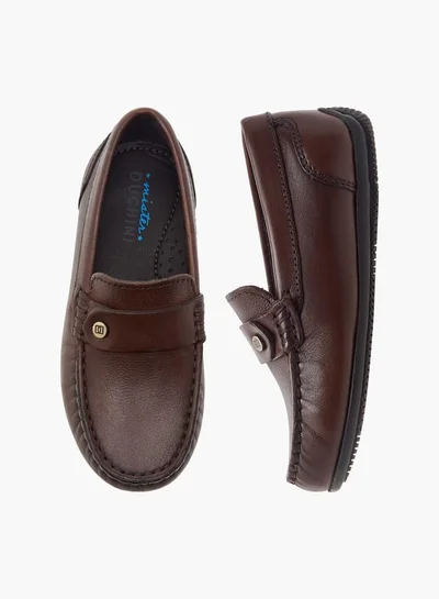 سيد دوتشيني Boys Master Textured Slip-On Moccasins