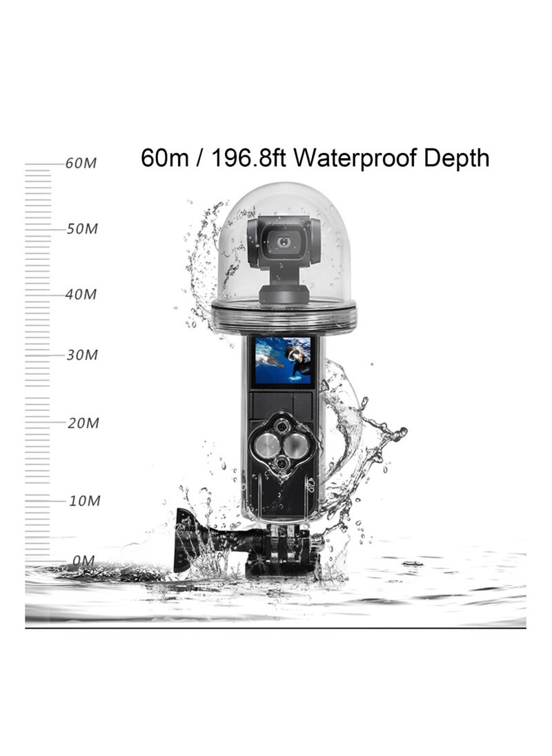 SYOSI Waterproof Housing Case for DJI Osmo Pocket, 60m/196.8ft Protective Underwater Dive Housing Shell, Action Camera Accessories for Surfing Diving Swimming  - Image 3