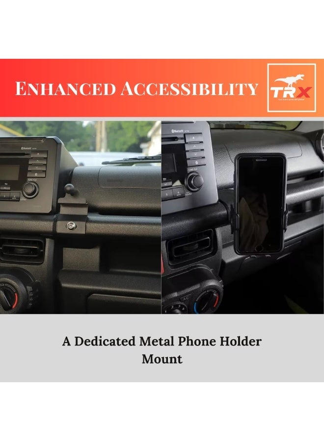  تي ار اكس اوتو حامل هاتف سوزوكي جمني 2019 - 2026 القابل للتثبيت القابل للتعديل - Image 2