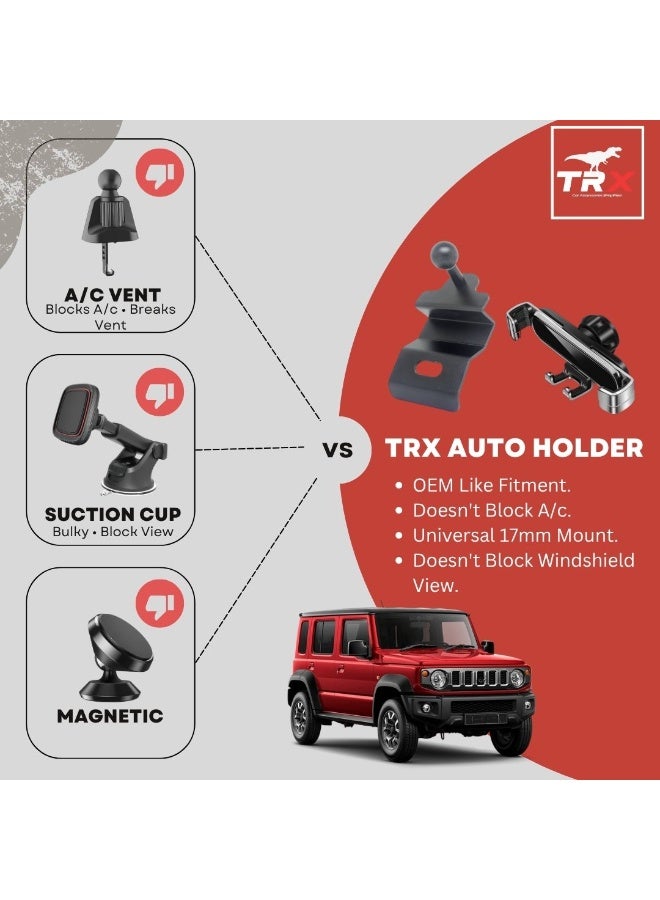  تي ار اكس اوتو حامل هاتف سوزوكي جمني 2019 - 2026 القابل للتثبيت القابل للتعديل - Image 4