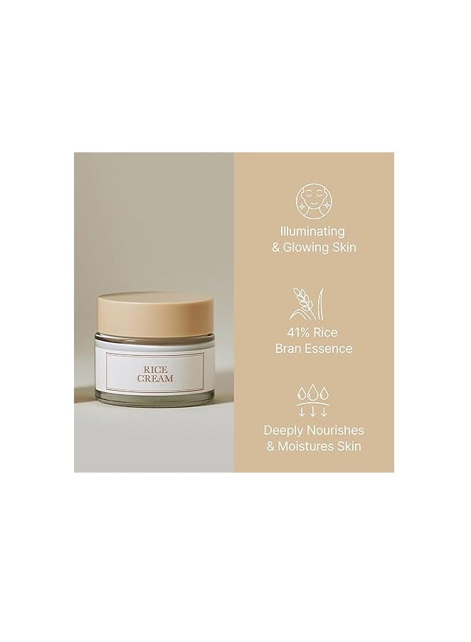 آي أم فروم أنا من كريم الأرز، 41% خلاصة نخالة الأرز مع السيراميد، مظهر متوهج، يحسن حاجز رطوبة البشرة، يغذي بعمق، مهدئ لتوحيد لون البشرة، K Beauty - Image 3