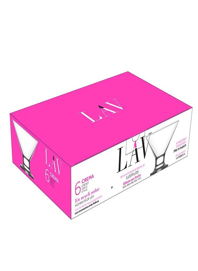 LAV - Crema Ice Cream Cup 165cc 3 Pieces Set - Image 1