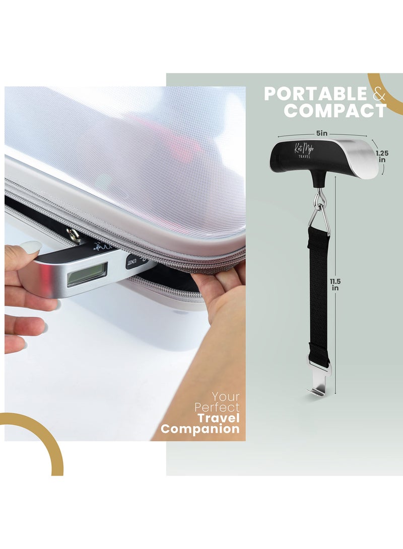 Portable Digital Luggage Scale - Travel Weight Scale with Hook for Suitcases, Bags, and Luggage - Accurate and Lightweight Weighing Solution for Travelers - Image 3