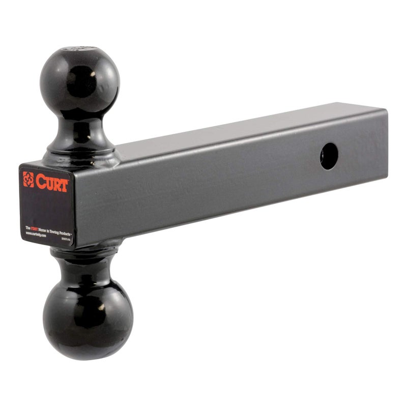 CURT 45660 MultiBall Trailer Hitch Ball Mount 2 2516Inch Balls Fits 2Inch Receiver 10000 lbs