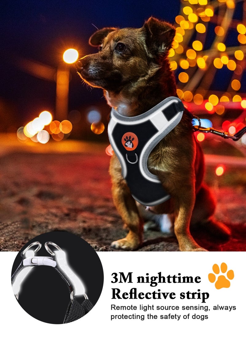 أوربازار طقم حزام وطوق ومقود للكلاب مانع للسحب | يتضمن حزام أمان للكلاب، وأوعية طعام قابلة للطي، وموزع أكياس فضلات. مثالي للتدريب والمشي والتنزه. يناسب الكلاب الصغيرة والكبيرة. - Image 5