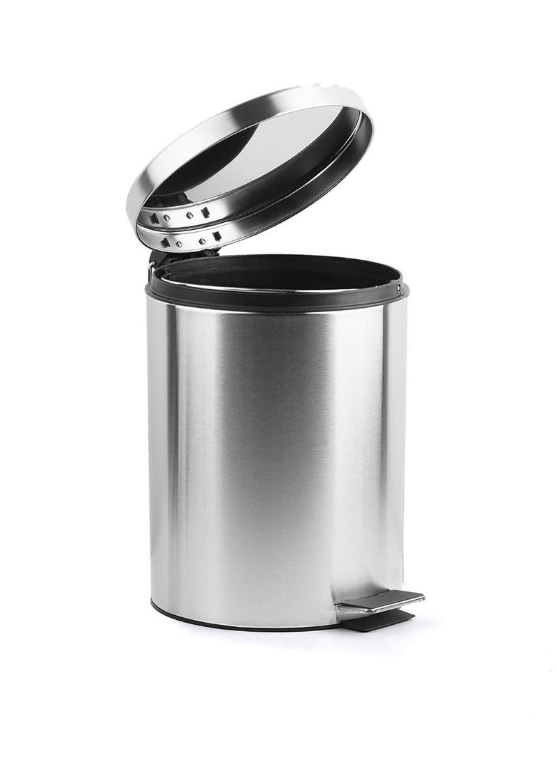 BLACKSTONE Stainless Steel Hands Free Pedal Bin 5L Soft Close Rust-Proof - Image 2