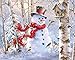 Springboks 1000 Piece Jigsaw Puzzle Winter Friends Made in USA - Image 2