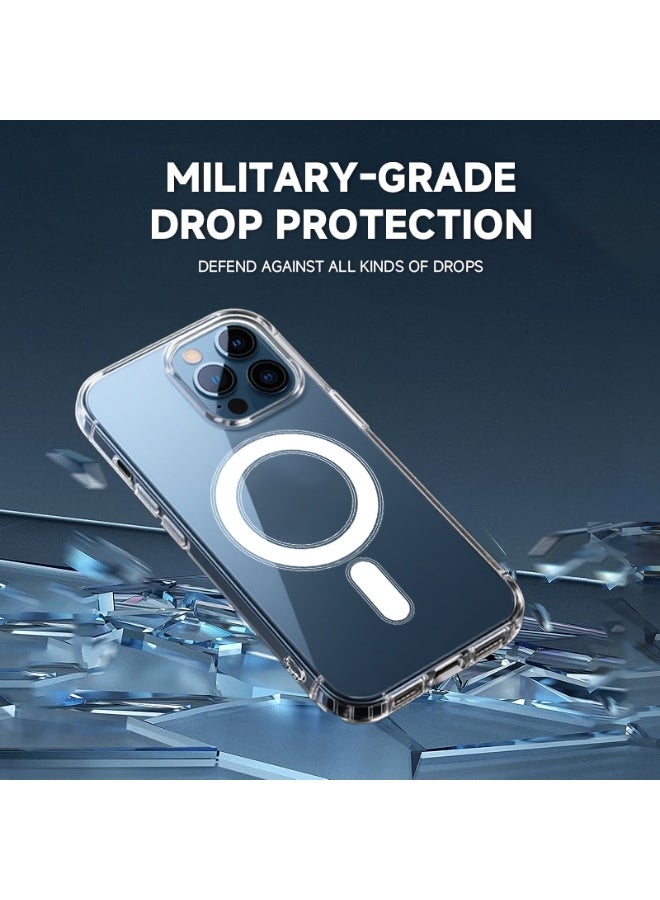 MMG 3-in-1 Heavy Duty Protection Magsafe Case for iPhone 15 Pro Max | 360° Anti-Shock Protection | Magsafe Cover Case | Lens Protection | 9H Glass Screen Protector  - Image 5