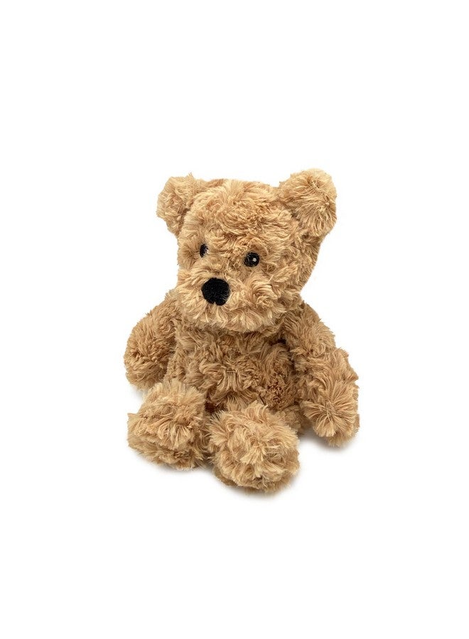 Warmies Junior Brown Curly Bear Microwavable, Hot Or Cold For Cool Relaxation And Warm Relief, Lavender Scented Cozy Plush Animal - Image 1