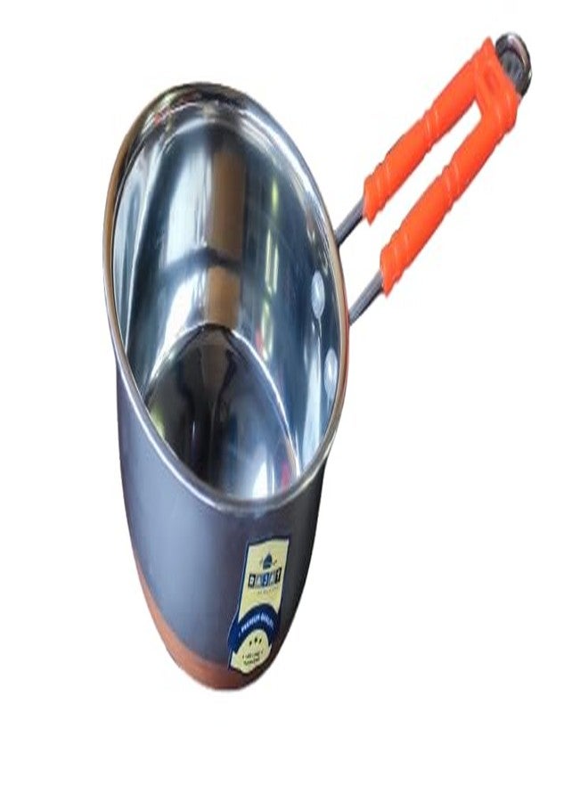Stainless Steel Sauce Pan with Handle, 1.5 Litre Capacity, Induction Compatible, Silver