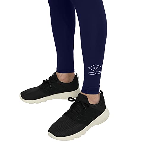 SHREY Intense Compression Long Tights for Men's Navy - Image 3