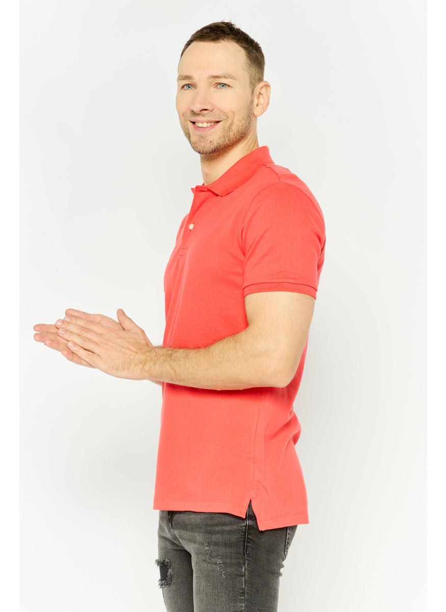GAP - Men Regular Fit Plain Short Sleeves Polo, Red - Image 1