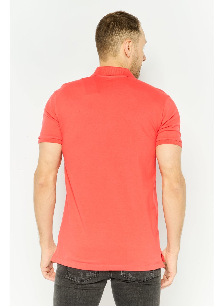 GAP - Men Regular Fit Plain Short Sleeves Polo, Red - Image 1