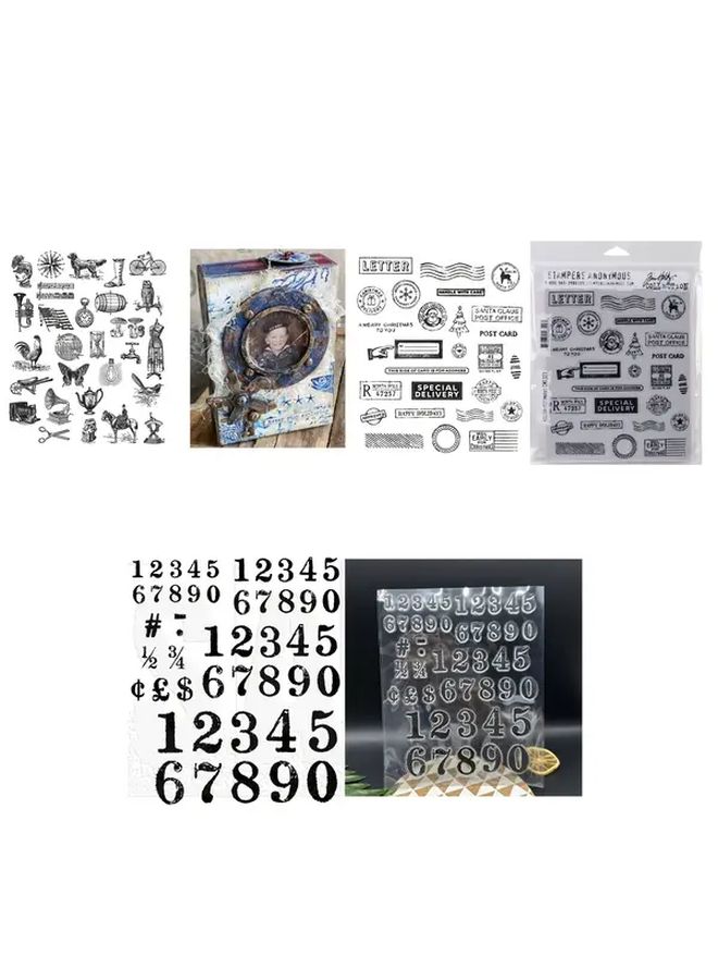 Clear Stamp Die Cutter TH 16 Seal For Scrapbooking Card Making Journals - Image 1