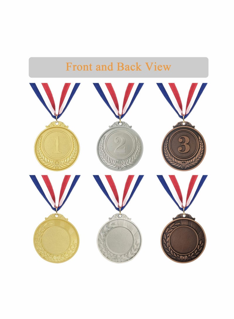 12 Pack Kids Sports Medals Metal Gold Silver Bronze Awards for Competitions Parties Gymnastics Prizes - Image 4