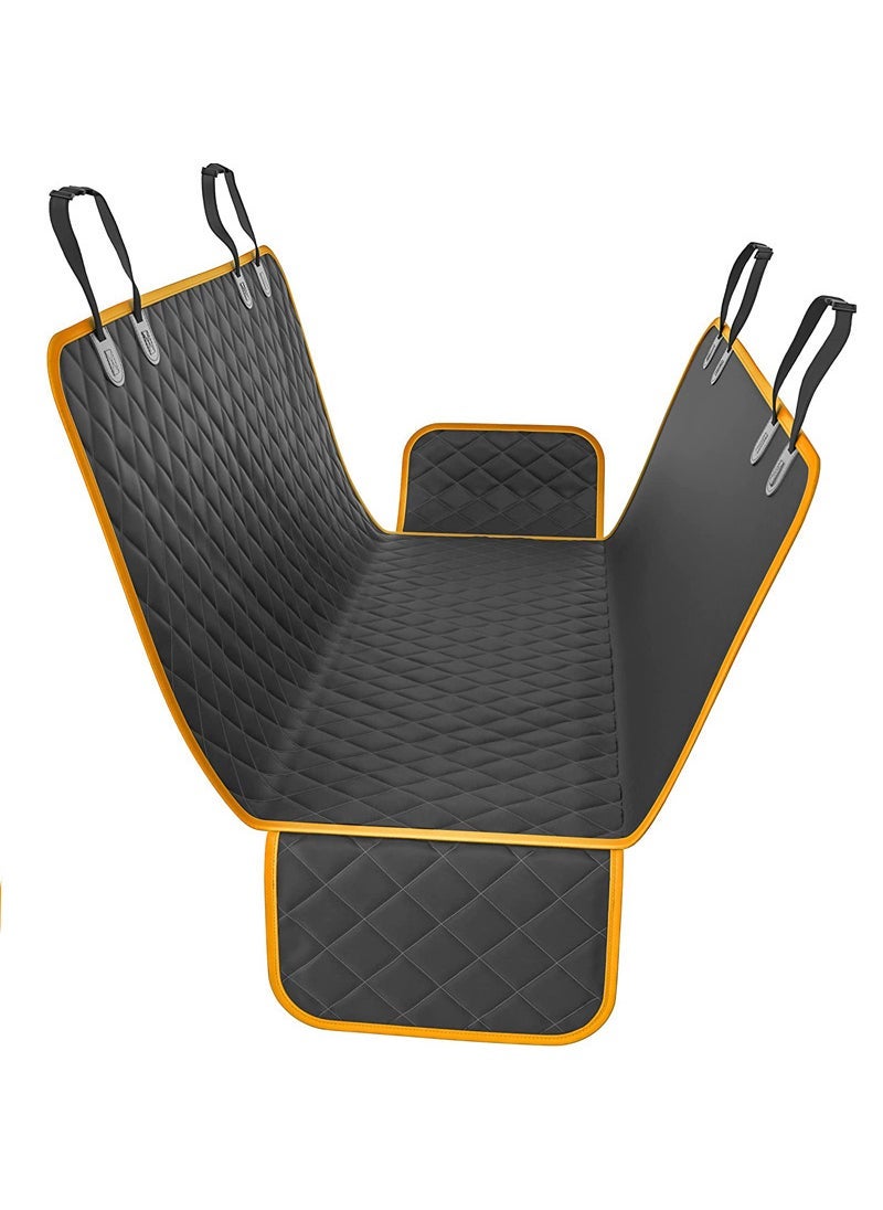 Arabest 1 x 5 pcs Waterproof Pet Car Seat Cover Double Layer Orange side (send seat belt)