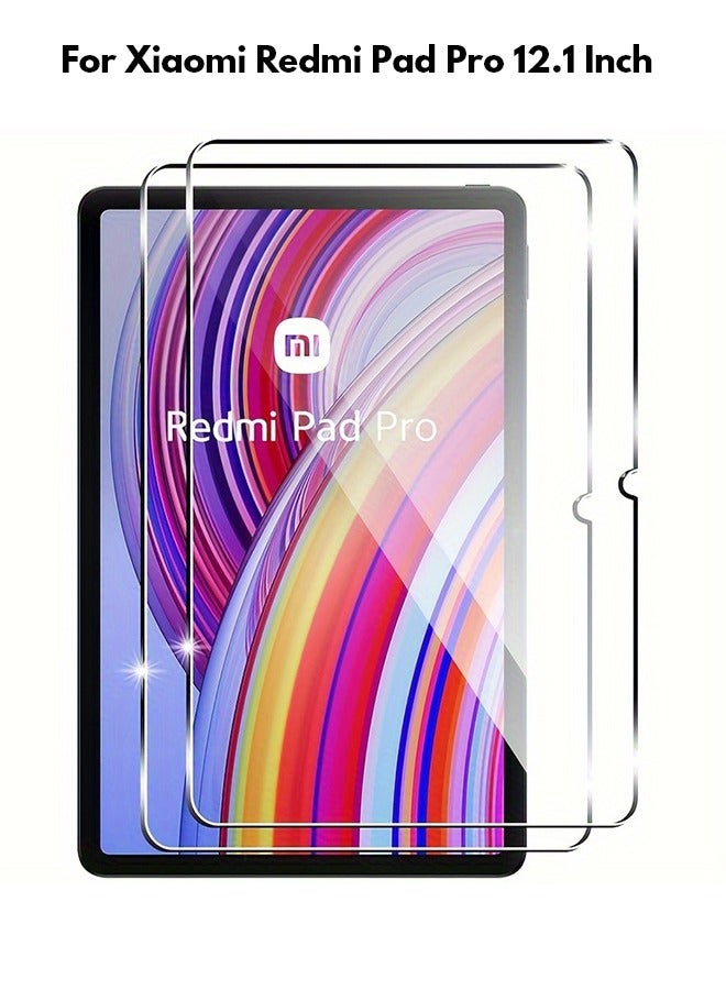Tersely 【2 Pack】 Screen protector for Xiaomi Redmi Pad Pro 12.1 Inch 2024, 9H Tempered Glass Screen Protector for Redmi Pad Pro 12.1 Inch, Anti-Scratch, Fingerprint-proof - Image 1
