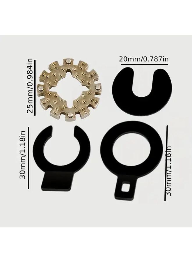 Universal Oscillating Multi Tool Accessory Kit 4pcs Quick Release Adapter - Image 4