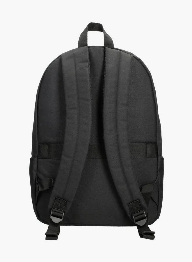 Reebok  Logo Print School Backpack With Adjustable Straps And Zip Closure - 38X19X43 Cm  | Best Price UAE
