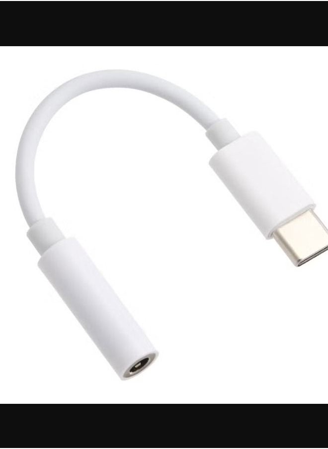 Generic USB C to 3.5mm Headphone Jack Adapter CM20 White  - Image 5