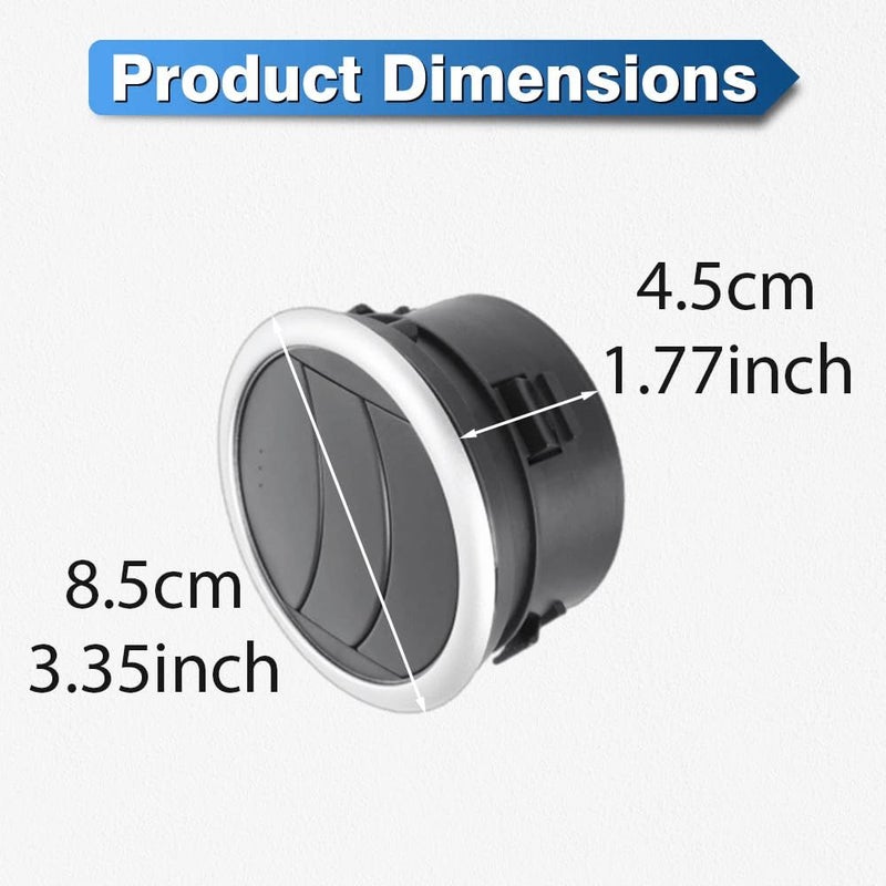 Compatible Front Air Vent Outlet for Suzuki SX4 Swift 2005-2013 Black 73630-77J00 - Image 2