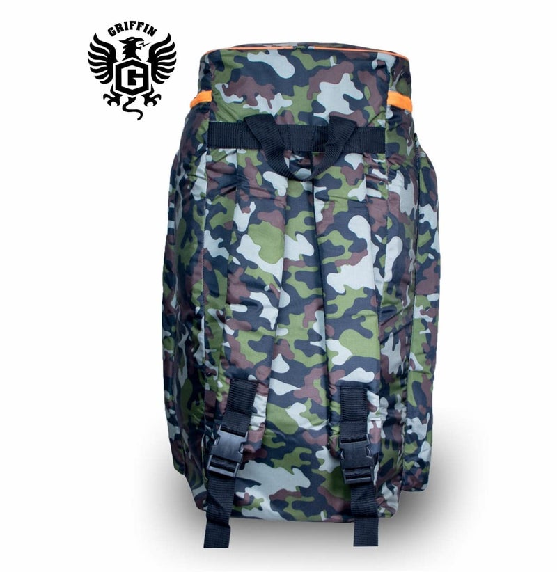 Griffin Polyester Army Printed Cricket Kit Bag For Cricketers Player Edition Bag Backpack With Bat Pockets Cricket Bag Kit Camouflage Shoulder Straps Sports Cricket Kit Bag Holdall 2 Bat Caves - Image 4