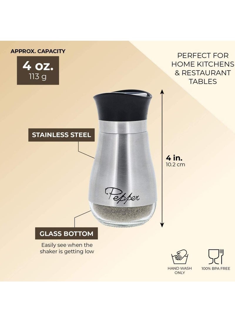 Alissa 2 pcs stainless steelSalt and Pepper Shakers  - Image 4
