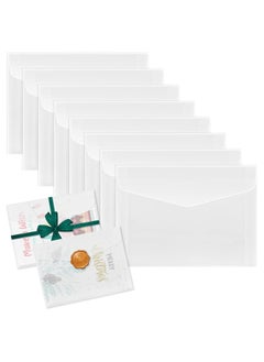 Oasisgalore 50 Pcs Translucent Vellum Envelopes, 17.5x12.5cm, for Invitations, Wedding, Gift Cards, Postcards, Photos  - Image 1
