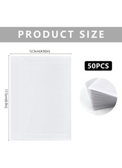Oasisgalore 50 Pcs Translucent Vellum Envelopes, 17.5x12.5cm, for Invitations, Wedding, Gift Cards, Postcards, Photos  - Image 2