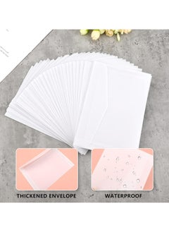 Oasisgalore 50 Pcs Translucent Vellum Envelopes, 17.5x12.5cm, for Invitations, Wedding, Gift Cards, Postcards, Photos  - Image 4