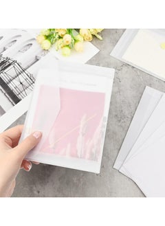 Oasisgalore 50 Pcs Translucent Vellum Envelopes, 17.5x12.5cm, for Invitations, Wedding, Gift Cards, Postcards, Photos  - Image 5