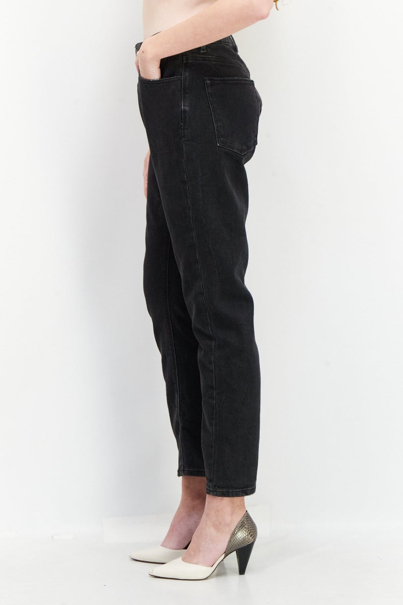 ESPRIT Women Regular Fit Washed Denim Jeans, Black - Image 2