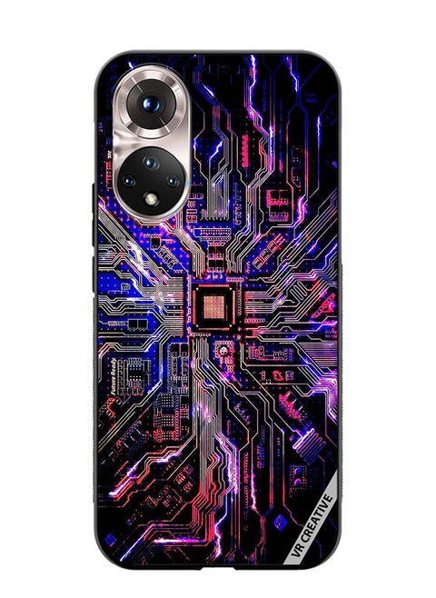 Protective Case Cover For Honor 50 Techno Color Design Multicolour