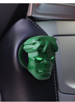 SYOSI Hulk The Avenger Marvel Push to Start Button Cover Car One-Button Start Button Protective Cover Interior Modification Ignition Device Switch Metal Decorative Stickers (Green)  - Image 5