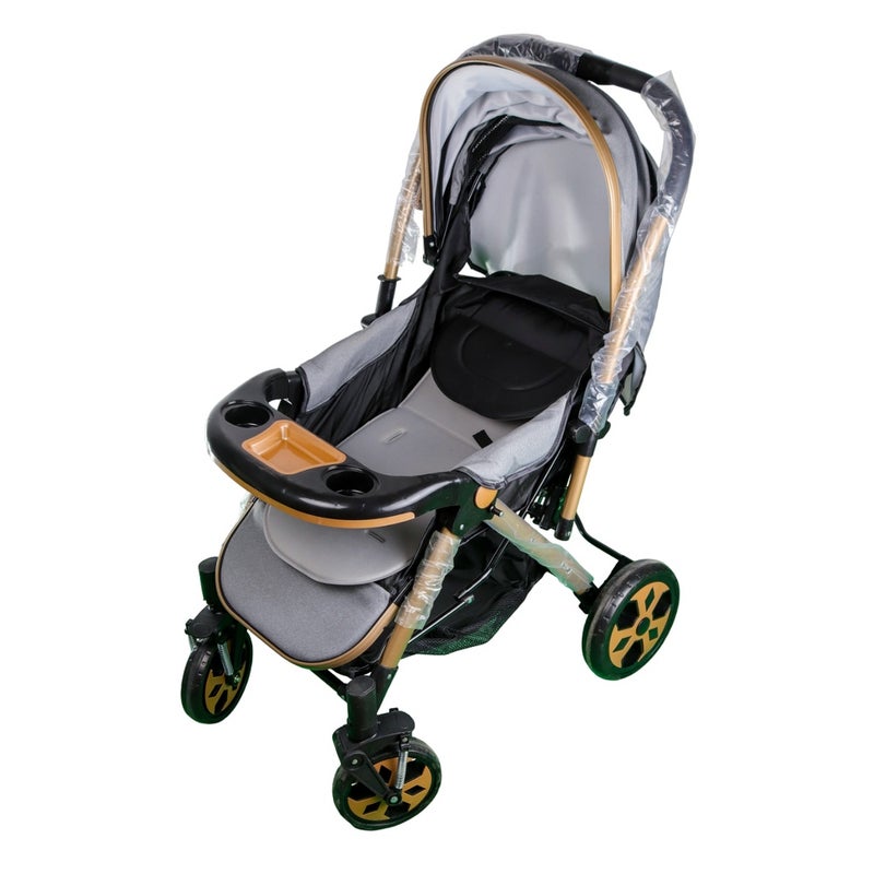 Baby Stroller for Kids Grey - 615 - Image 4