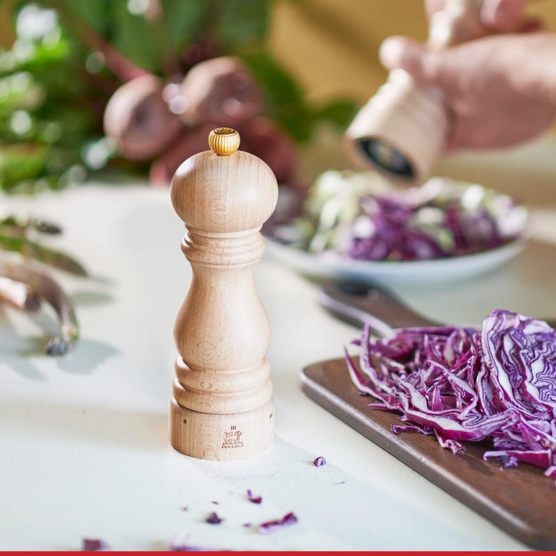 Peugeot Paris U'Select Salt and Pepper Mill Set - 7.09in Natural Beech Wood - Image 2