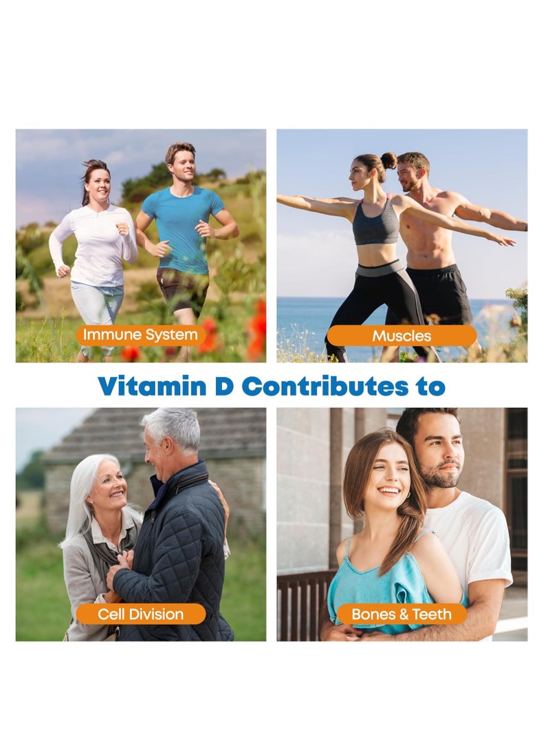 Health4All - Vitamin D3 4000iu & Vitamin K2 200ug (Natural MK7) 400 Tablets (1+ Year Supply) Vegan Vitamin D3 K2 Supplement, Vitamin D3 and K2 High Strength from Natto - Image 1
