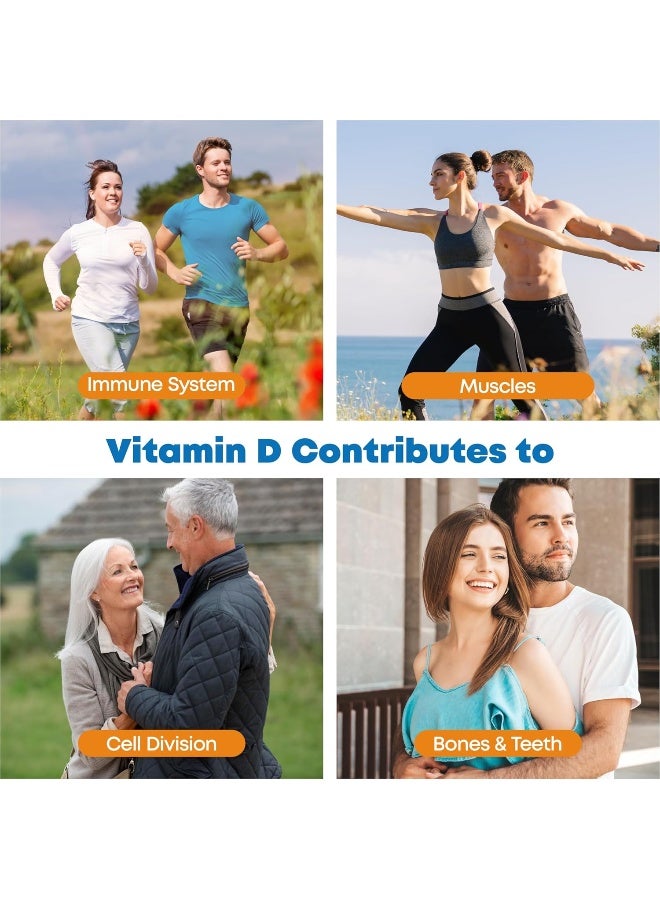 Health4All Vitamin D3 4000iu & Vitamin K2 200ug (Natural MK7) 400 Tablets - Image 5