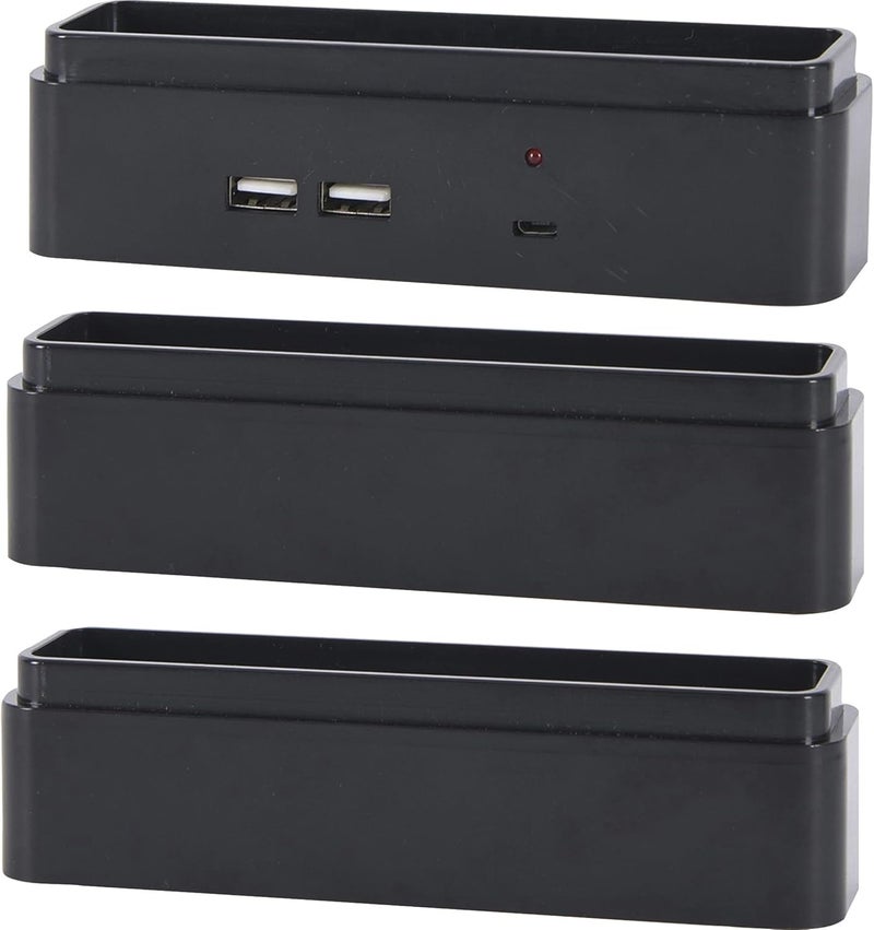 DAC STAX Monitor Block Kit with 2 USB Charging Ports Riser 15x15x6 Black - Image 1