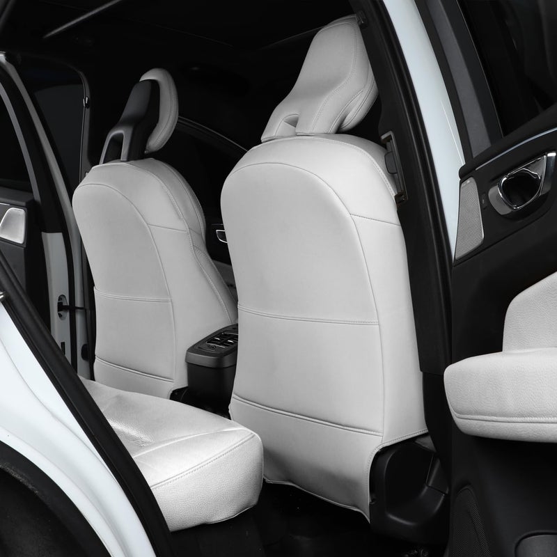 TAIKOO حماة ظهر المقعد متوافقة مع فولفو XC90 XC60 S90 S60 V90 V60 غطاء المقعد الخلفي للأطفال يقلل من تلف المقاعد الناتج عن الأحذية رمادي مجموعة من 2 - Image 2