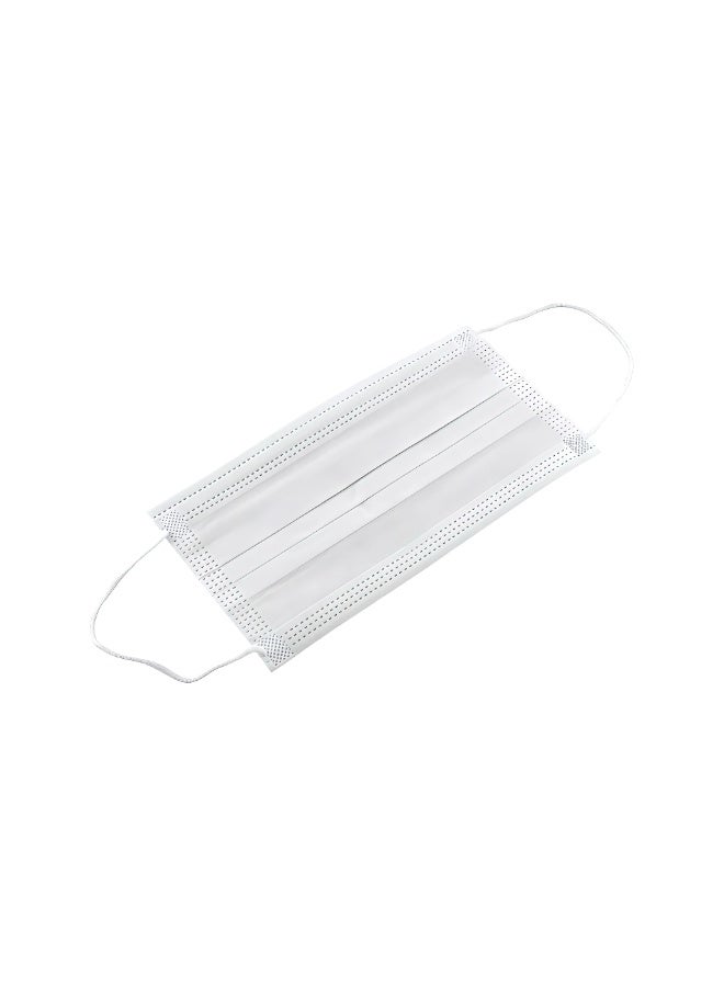 Packwell Non Woven Face Mask White | 3 Ply Disposable Protective Mask | Soft & Breathable | Ear Loop Design | Pack of 50 - Image 3