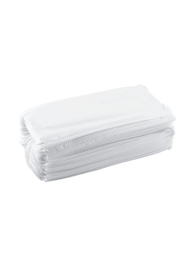 Packwell Non Woven Face Mask White | 3 Ply Disposable Protective Mask | Soft & Breathable | Ear Loop Design | Pack of 50 - Image 4