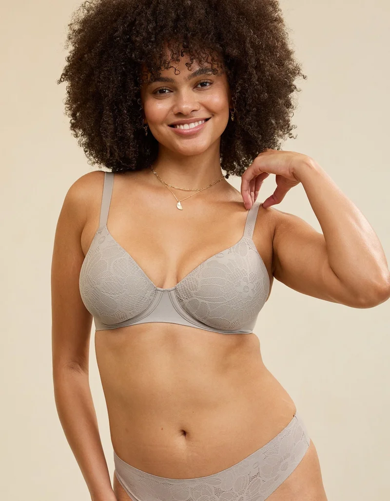 Aerie SMOOTHEZ Lace Full Coverage Lightly Lined Bra