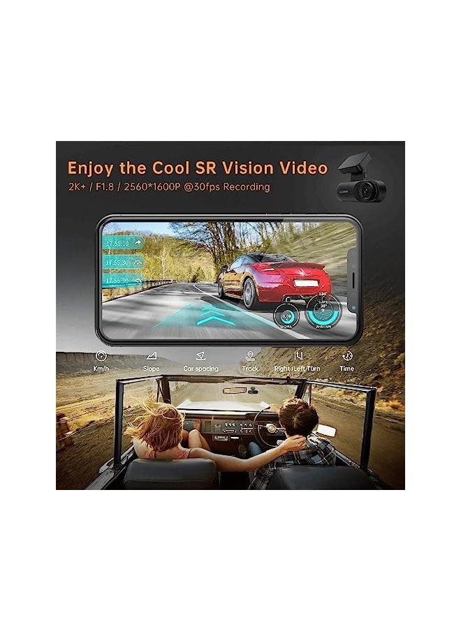 ddpai - Dash Cam Mola N3 GPS Front Dash Cam 1600P 2K Dash Cam Recorder Front Car Accident Dashboard Camera for Car| Infrared Night Vision | GPS Logging |24hr Parking Mode | App Wi-Fi| 128GB max - Image 1
