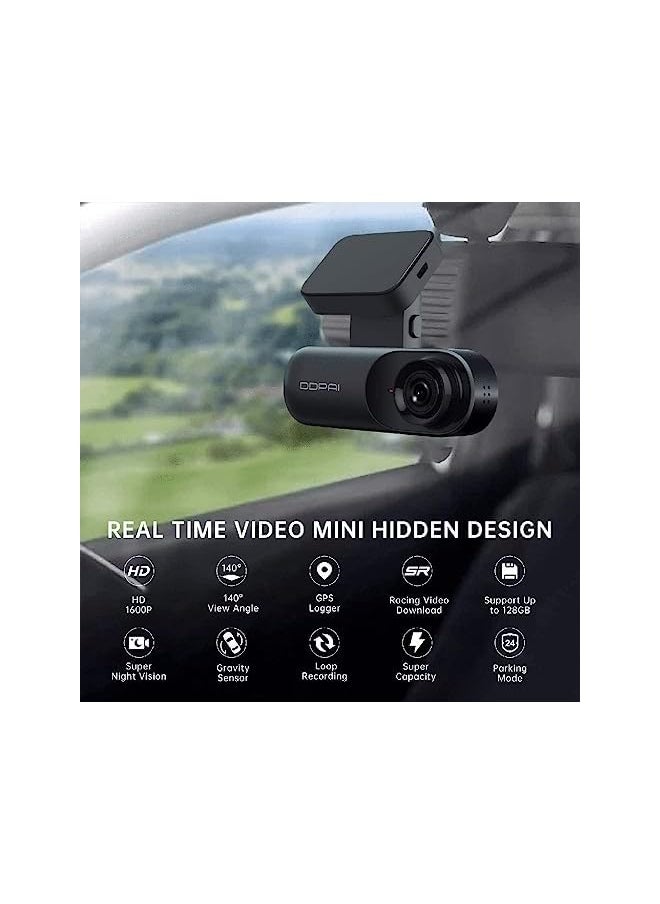 ddpai - Dash Cam Mola N3 GPS Front Dash Cam 1600P 2K Dash Cam Recorder Front Car Accident Dashboard Camera for Car| Infrared Night Vision | GPS Logging |24hr Parking Mode | App Wi-Fi| 128GB max - Image 1