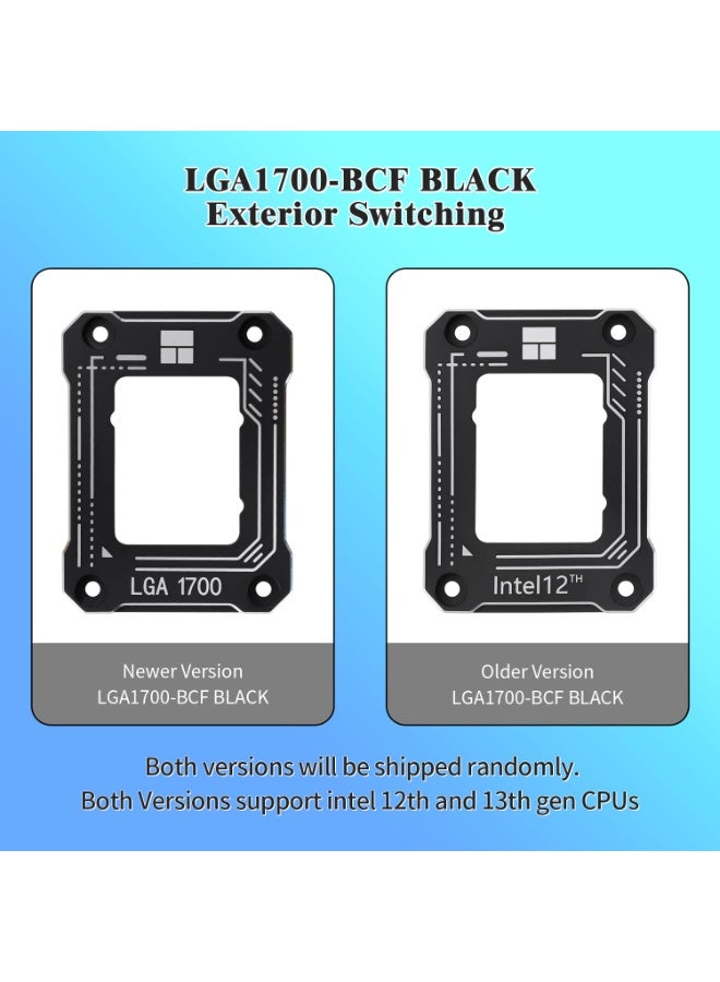 إطار تثبيت وحدة المعالجة المركزية (CPU) مانع للانحناء LGA 1700 من Intel، أسود، لمعالجات الجيل 12/13 - Image 5